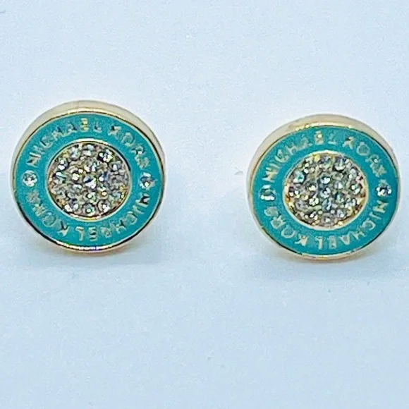 New Michael Kors blue stud earrings - Picture 1 of 5